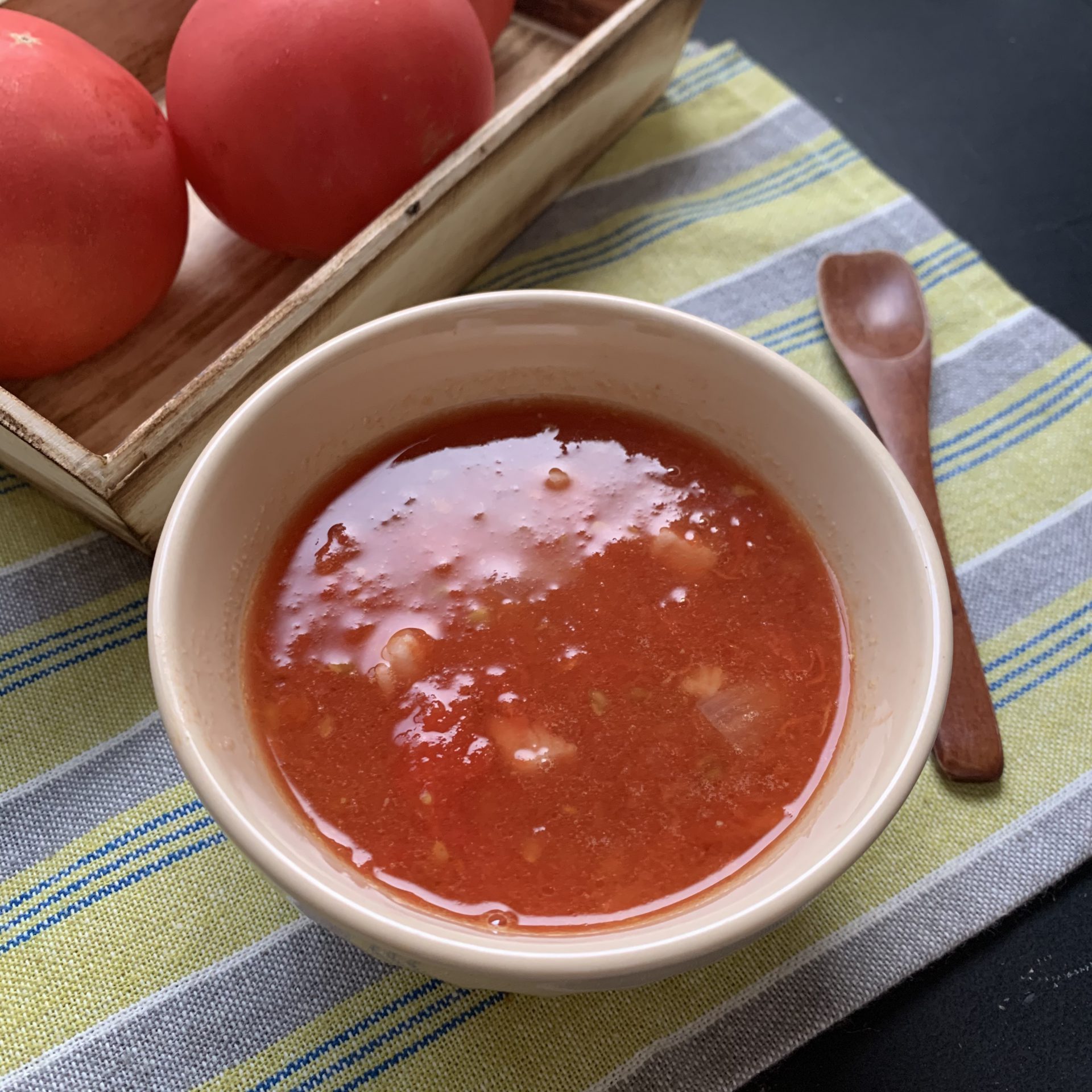 冷凍トマトで☆完熟トマトのスープ