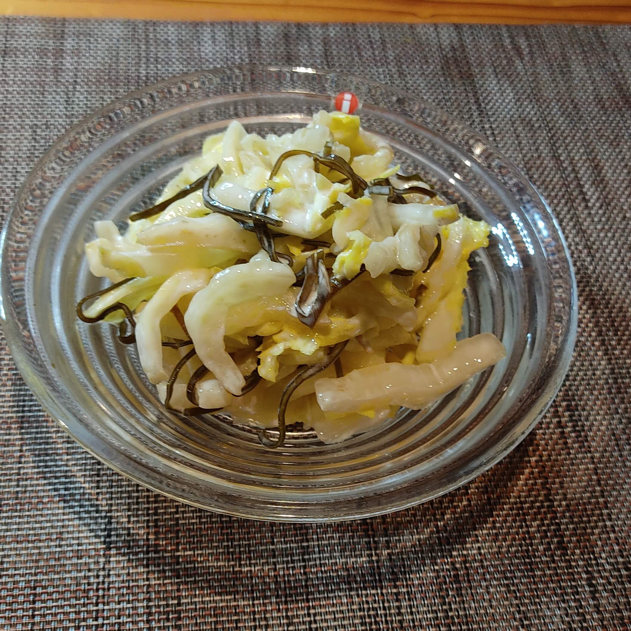 白菜の塩昆布マヨ和え ポリラップ　レシピ