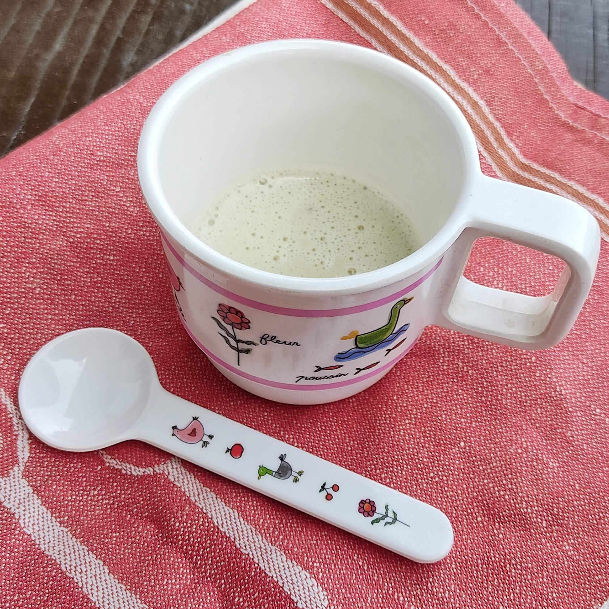 《離乳食初期》さつま芋の豆乳ポタージュ 　ポリラップ　レシピ