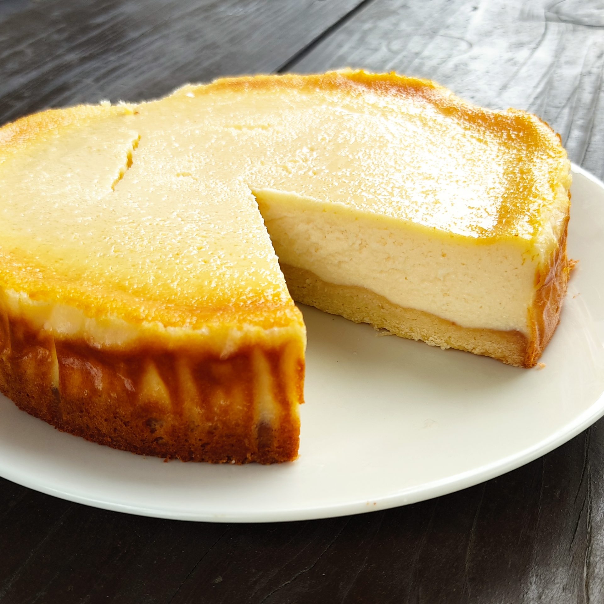 簡単手作りボトムのチーズケーキ　ポリラップ　レシピ