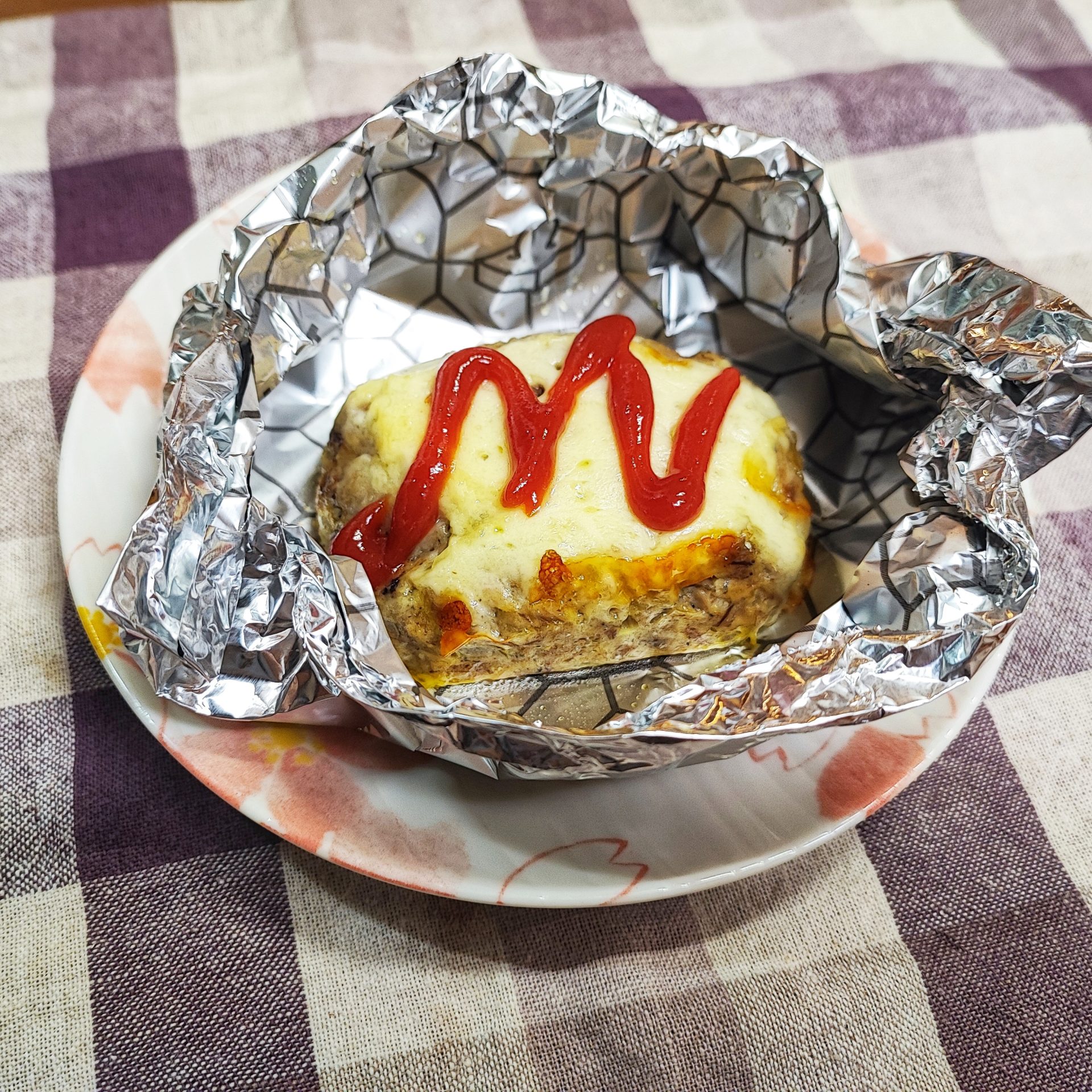 15分でできる包み焼きサババーグ　ポリラップ　レシピ