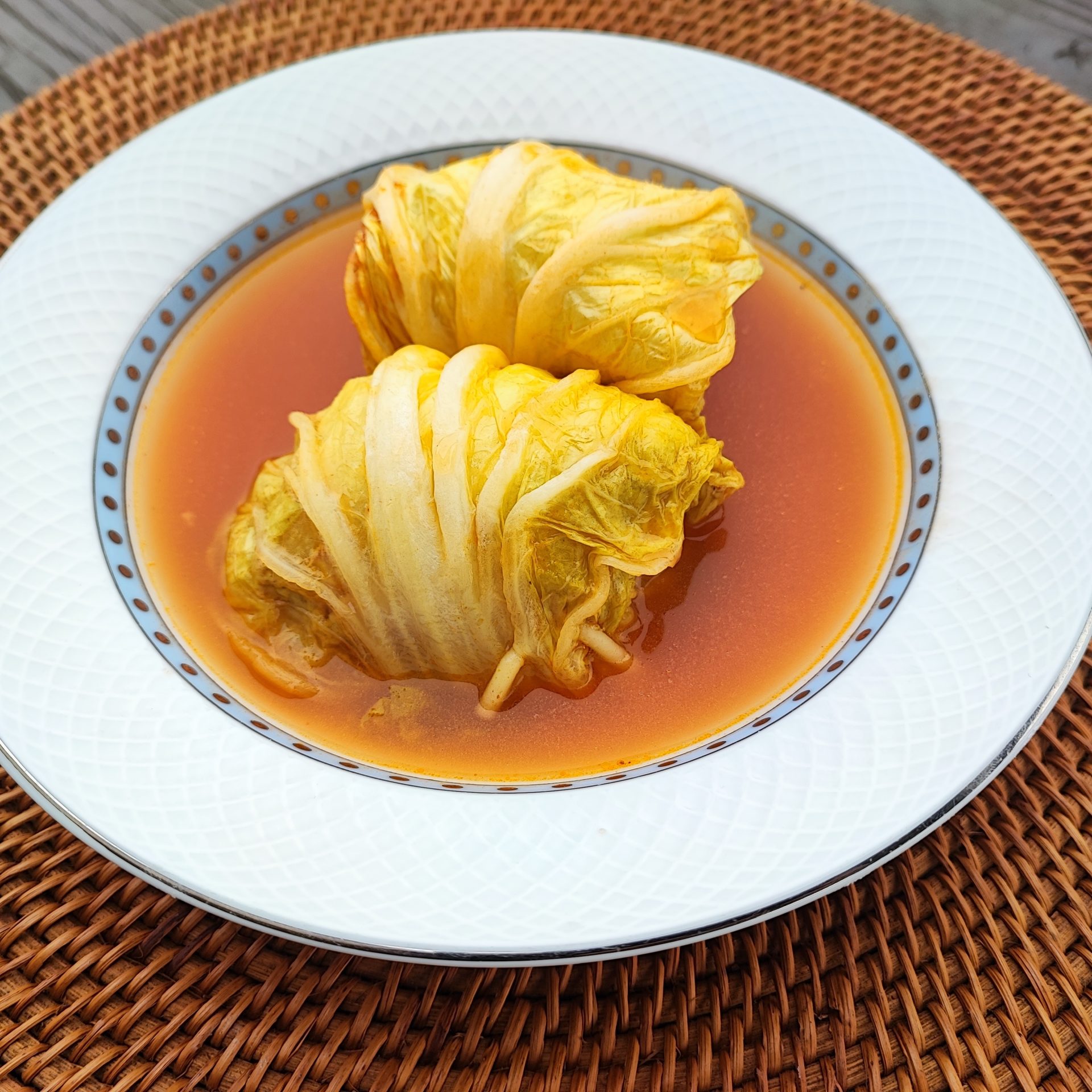 ケチャップコンソメのロール白菜　ポリラップ　レシピ