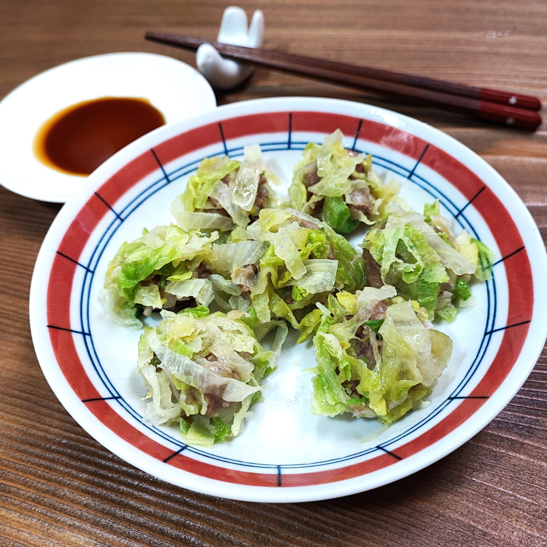 コロッとかわいいレタス焼売　ポリラップ　レシピ