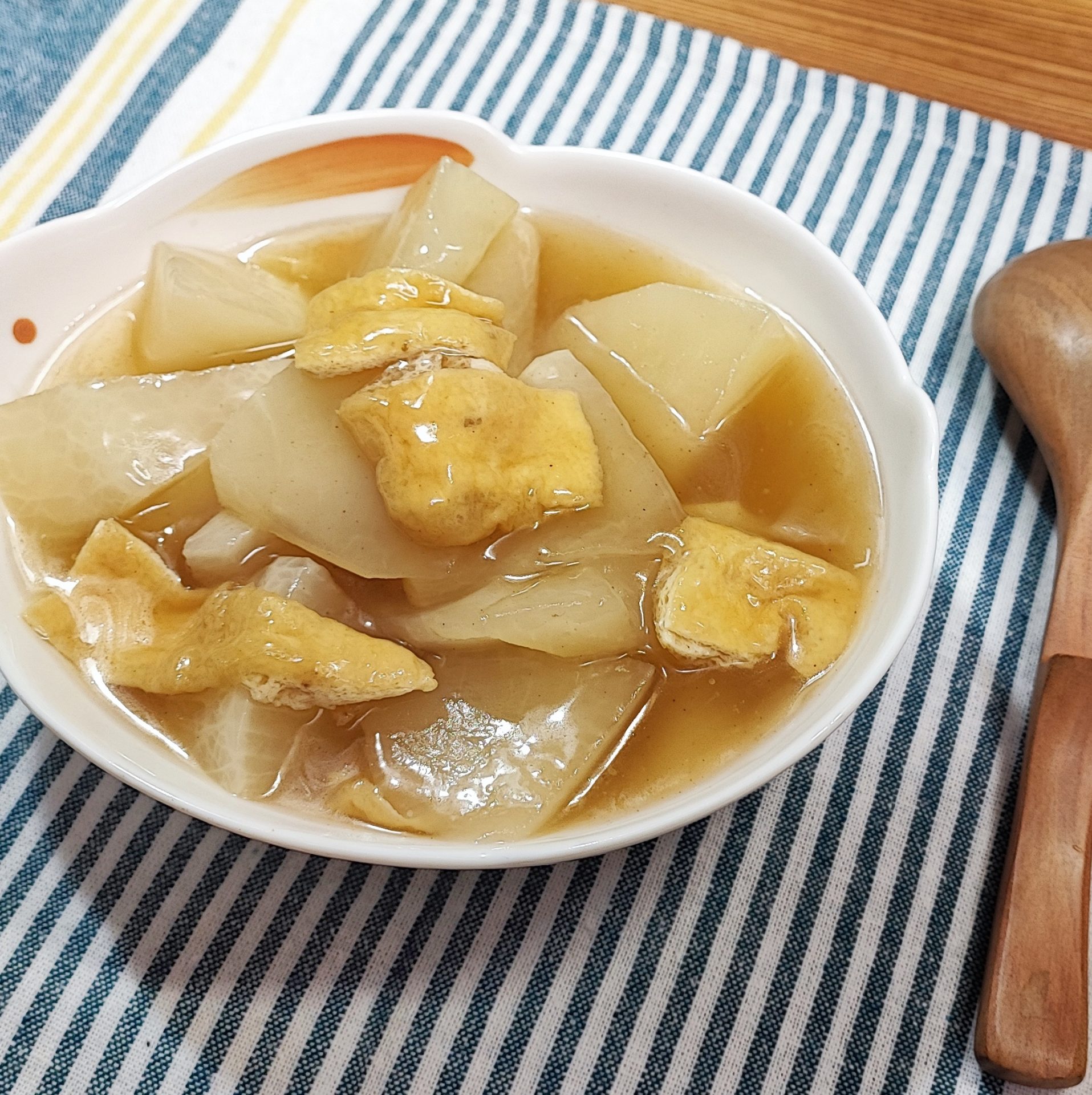 煮汁もおいしい！かぶと油揚げのとろみ煮　ポリラップ　レシピ