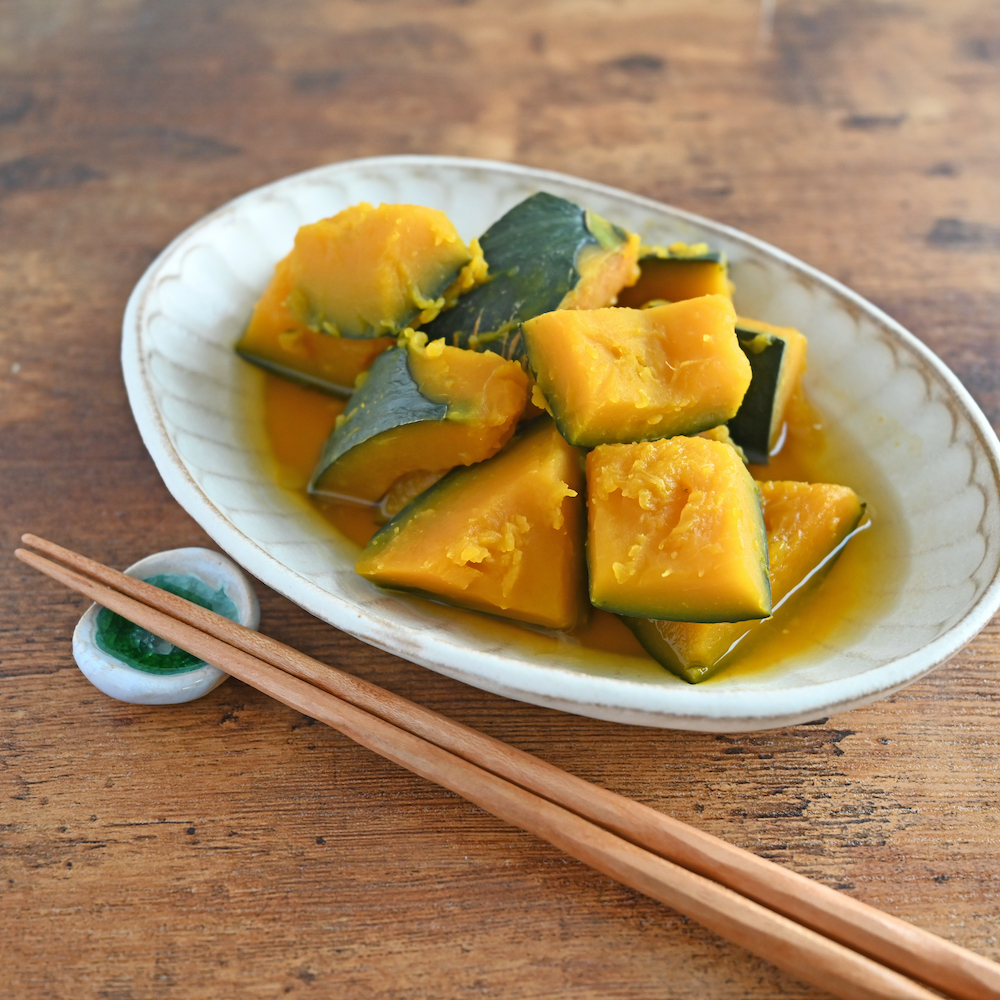 湯煎でほくほく!かぼちゃの煮物 ポリラップ レシピ