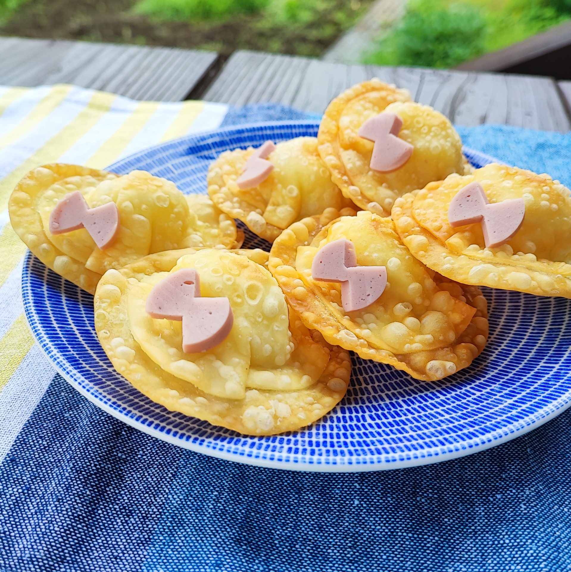 麦わら帽子のポテト揚げ餃子 ポリラップ レシピ