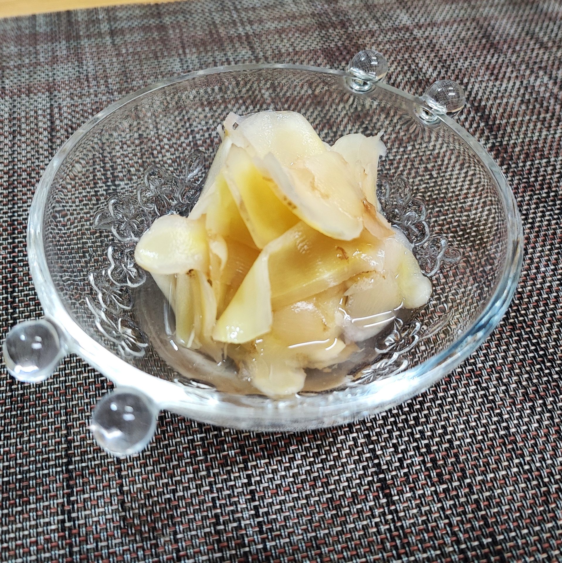 レンジで簡単甘酢生姜 ポリラップ レシピ