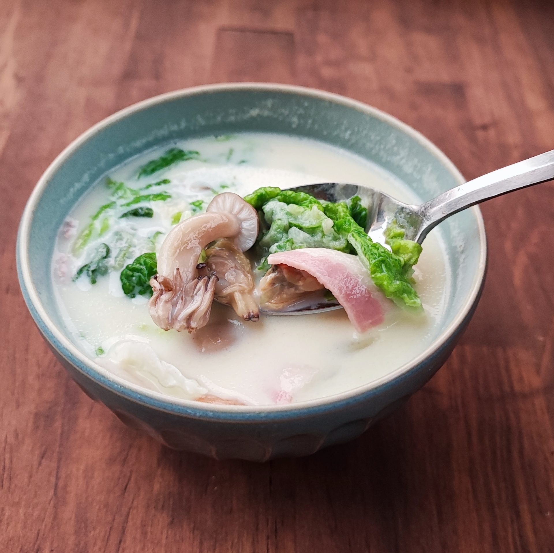 1人分シーフードチャウダー ポリラップ レシピ