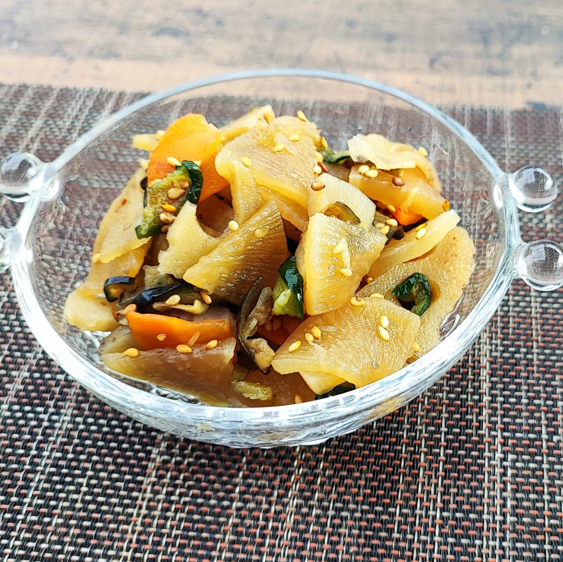 福神浅漬け　ポリラップ　レシピ